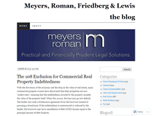 Tablet Screenshot of meyersroman.wordpress.com