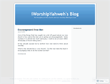Tablet Screenshot of iworshipyahweh.wordpress.com