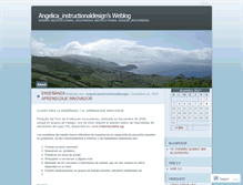 Tablet Screenshot of angelicainstructionaldesign.wordpress.com