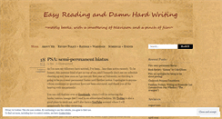 Desktop Screenshot of easyreadinganddamnhardwriting.wordpress.com