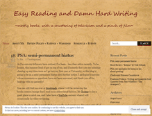 Tablet Screenshot of easyreadinganddamnhardwriting.wordpress.com