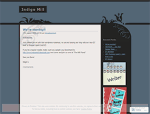 Tablet Screenshot of indigomill.wordpress.com