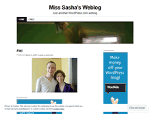 Tablet Screenshot of misssasha.wordpress.com
