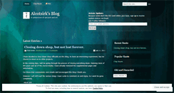 Desktop Screenshot of alcotsirk.wordpress.com