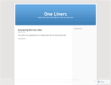 Tablet Screenshot of oneliners1.wordpress.com