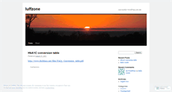 Desktop Screenshot of luffzone.wordpress.com