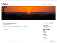 Tablet Screenshot of luffzone.wordpress.com