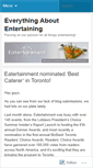 Mobile Screenshot of eatertainment.wordpress.com