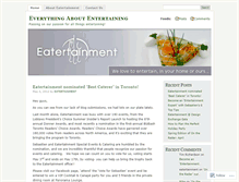 Tablet Screenshot of eatertainment.wordpress.com