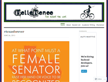 Tablet Screenshot of bellerenee.wordpress.com