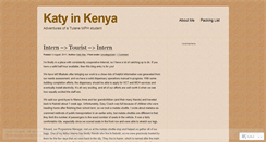 Desktop Screenshot of katyinkenya.wordpress.com