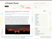 Tablet Screenshot of frauenpower.wordpress.com