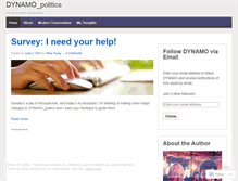 Tablet Screenshot of dynamopolitics.wordpress.com