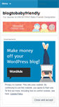 Mobile Screenshot of blogtobabyfriendly.wordpress.com