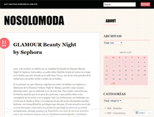 Tablet Screenshot of nosolomoda.wordpress.com