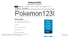 Desktop Screenshot of pokemon12300.wordpress.com