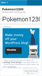Mobile Screenshot of pokemon12300.wordpress.com