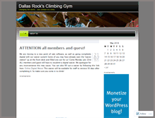 Tablet Screenshot of dallasclimbing.wordpress.com