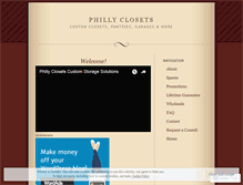 Tablet Screenshot of phillyclosets.wordpress.com