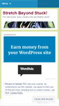 Mobile Screenshot of beyondstuck.wordpress.com