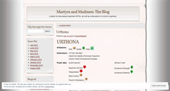 Desktop Screenshot of martyrsandmadmen.wordpress.com