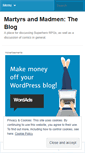 Mobile Screenshot of martyrsandmadmen.wordpress.com