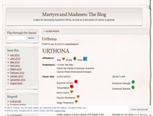 Tablet Screenshot of martyrsandmadmen.wordpress.com