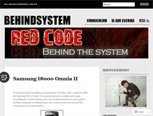 Tablet Screenshot of behindsystem.wordpress.com