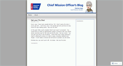 Desktop Screenshot of chiefmissionofficerblog.wordpress.com