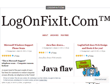 Tablet Screenshot of logonfixit.wordpress.com