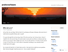 Tablet Screenshot of andreverheem.wordpress.com