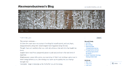 Desktop Screenshot of alexmeansbusiness.wordpress.com