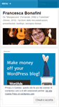 Mobile Screenshot of francescabonafini.wordpress.com