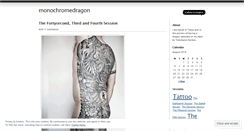 Desktop Screenshot of monochromedragon.wordpress.com