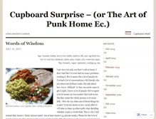 Tablet Screenshot of cupboardsurprise.wordpress.com