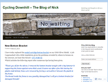 Tablet Screenshot of cyclingdownhill.wordpress.com