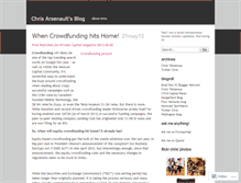 Tablet Screenshot of chrisarsenault.wordpress.com