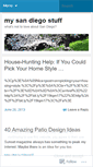 Mobile Screenshot of mysandiegostuff.wordpress.com