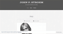 Desktop Screenshot of johnpstrohm.wordpress.com