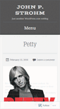 Mobile Screenshot of johnpstrohm.wordpress.com