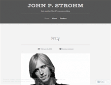 Tablet Screenshot of johnpstrohm.wordpress.com