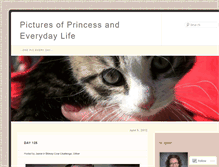 Tablet Screenshot of 365picsofprincess.wordpress.com