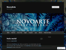 Tablet Screenshot of novoarte.wordpress.com