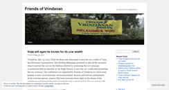Desktop Screenshot of friendsofvrindavan.wordpress.com