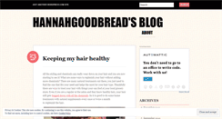 Desktop Screenshot of hannahgoodbread.wordpress.com
