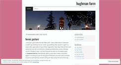 Desktop Screenshot of hughmanfarm.wordpress.com