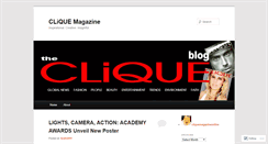 Desktop Screenshot of cliquemagazineonline.wordpress.com