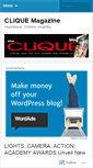 Mobile Screenshot of cliquemagazineonline.wordpress.com