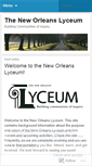 Mobile Screenshot of nolalyceum.wordpress.com