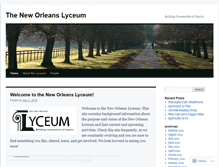 Tablet Screenshot of nolalyceum.wordpress.com